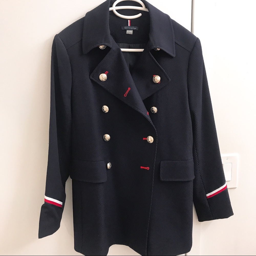 Tommy Hilfiger Military inspired jacket belt back